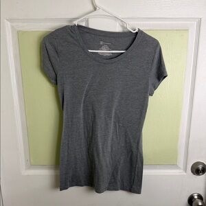 No Boundaries Heather Gray Short Sleeve Crew Tee